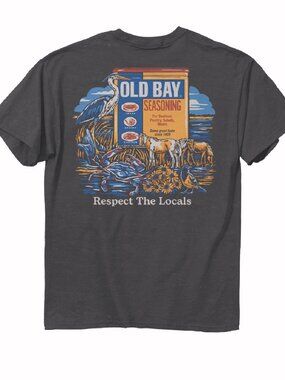 Old Bay Respect the Locals Wildlife Short Sleeve T-Shirt - NEW Fast Ship
